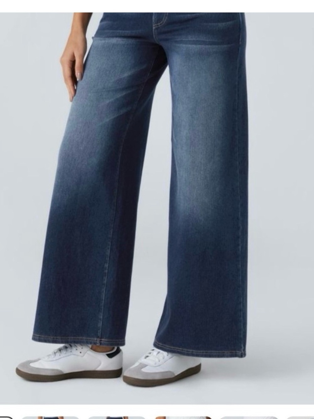 Halara Wide Leg Women's Jeans in Dark Blue
